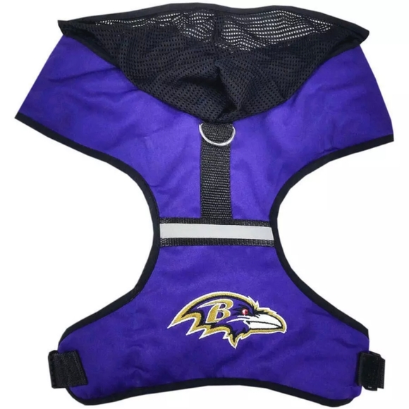 🐾Baltimore Ravens NFL Purple & Black Pet Hoodie Harness Sz small 🐾 - Picture 1 of 7